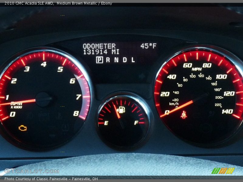 Medium Brown Metallic / Ebony 2010 GMC Acadia SLE AWD