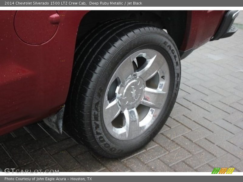 Deep Ruby Metallic / Jet Black 2014 Chevrolet Silverado 1500 LTZ Crew Cab