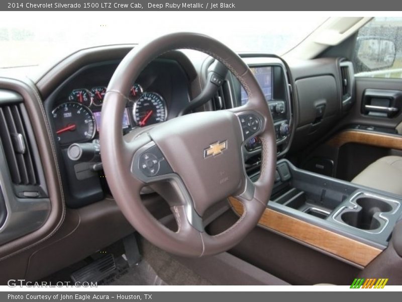 Deep Ruby Metallic / Jet Black 2014 Chevrolet Silverado 1500 LTZ Crew Cab