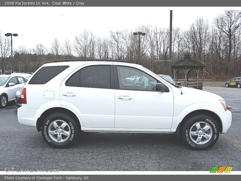 Clear White / Gray 2008 Kia Sorento LX 4x4
