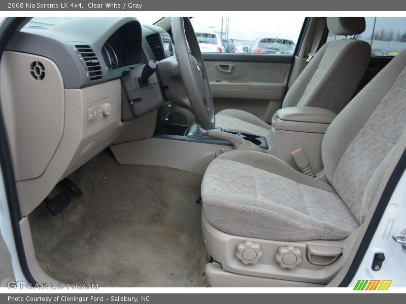 Clear White / Gray 2008 Kia Sorento LX 4x4