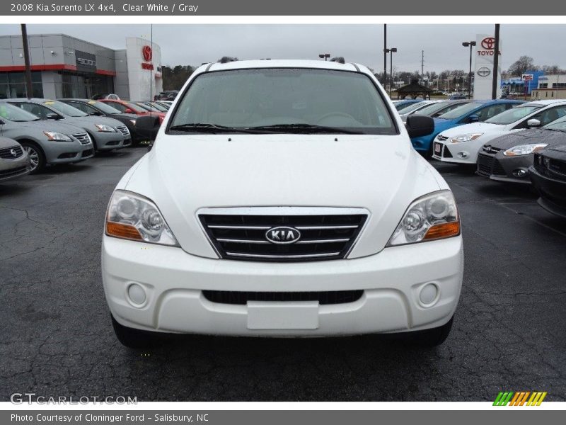Clear White / Gray 2008 Kia Sorento LX 4x4