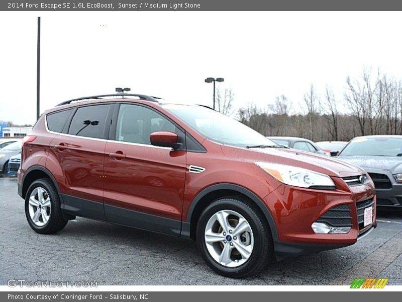 Sunset / Medium Light Stone 2014 Ford Escape SE 1.6L EcoBoost