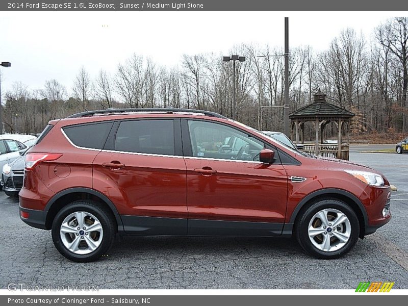 Sunset / Medium Light Stone 2014 Ford Escape SE 1.6L EcoBoost