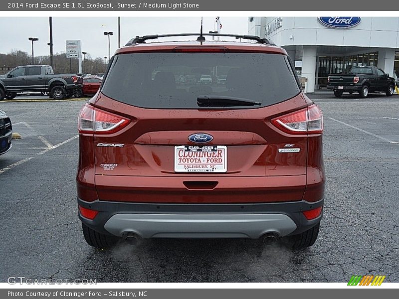 Sunset / Medium Light Stone 2014 Ford Escape SE 1.6L EcoBoost