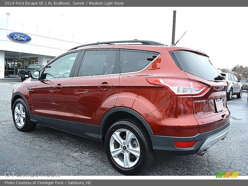 Sunset / Medium Light Stone 2014 Ford Escape SE 1.6L EcoBoost
