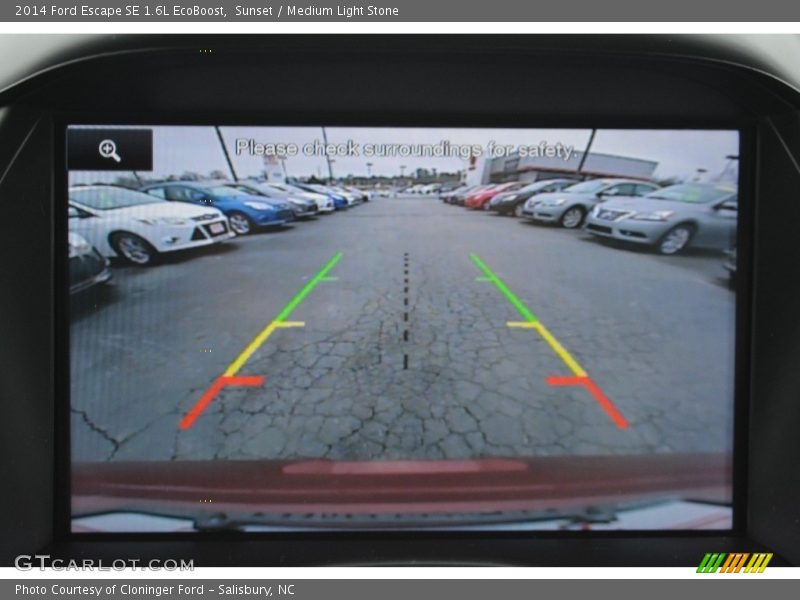 Sunset / Medium Light Stone 2014 Ford Escape SE 1.6L EcoBoost