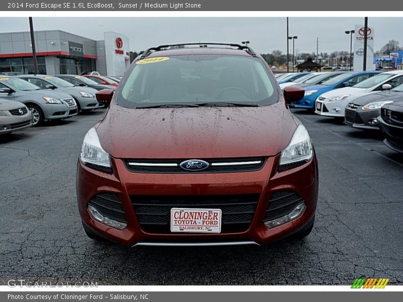 Sunset / Medium Light Stone 2014 Ford Escape SE 1.6L EcoBoost