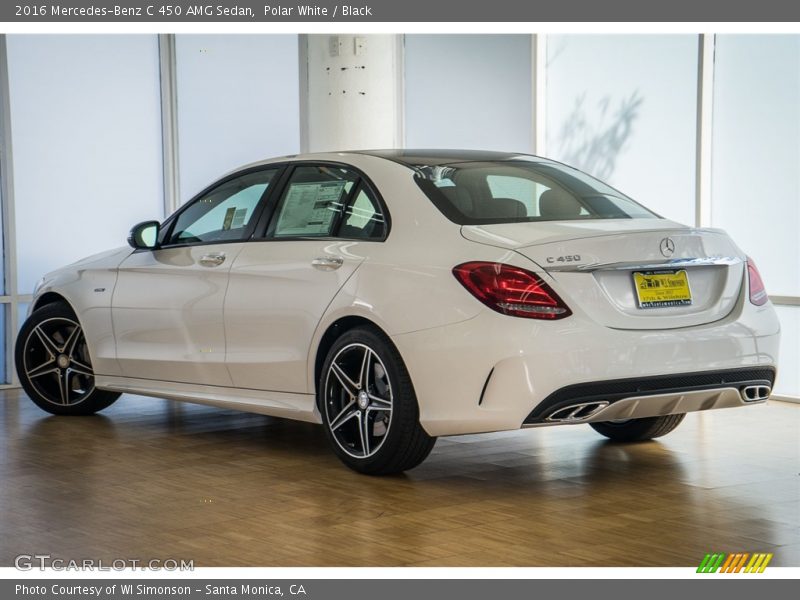 Polar White / Black 2016 Mercedes-Benz C 450 AMG Sedan