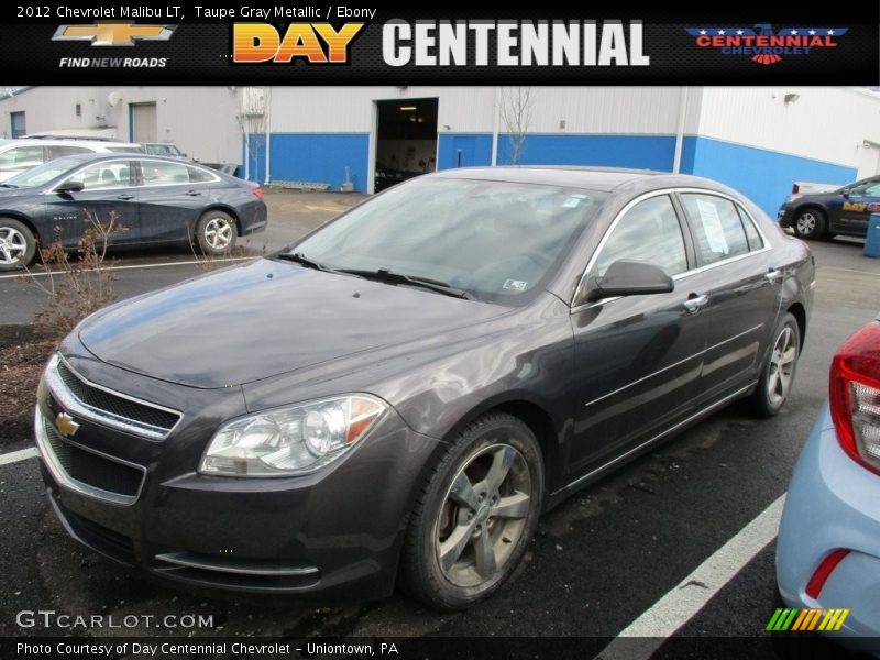 Taupe Gray Metallic / Ebony 2012 Chevrolet Malibu LT