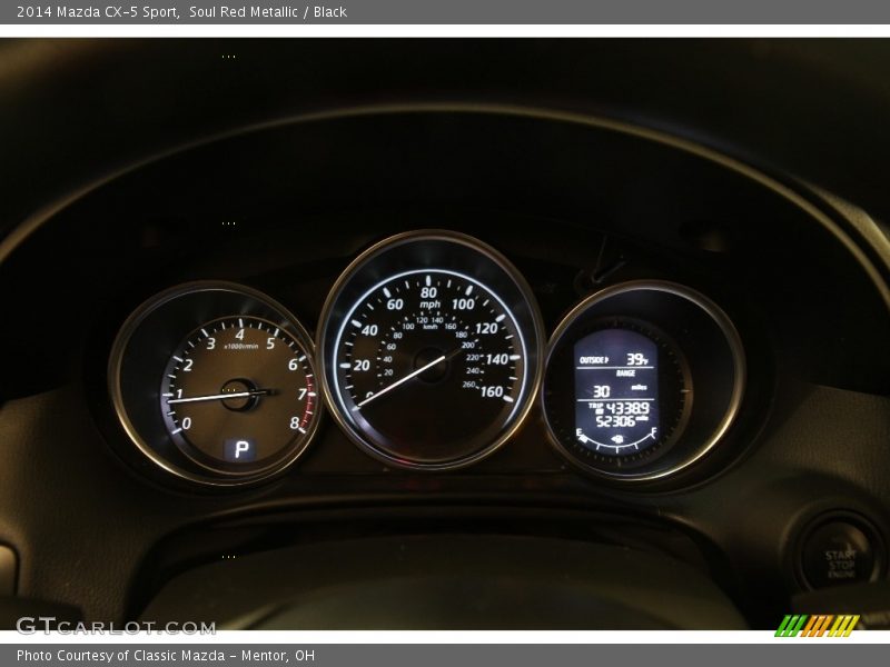 Soul Red Metallic / Black 2014 Mazda CX-5 Sport