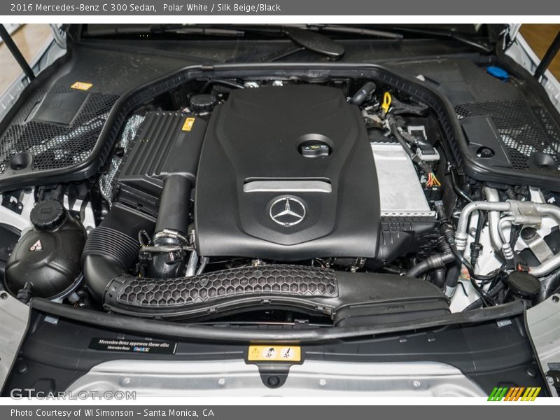 Polar White / Silk Beige/Black 2016 Mercedes-Benz C 300 Sedan
