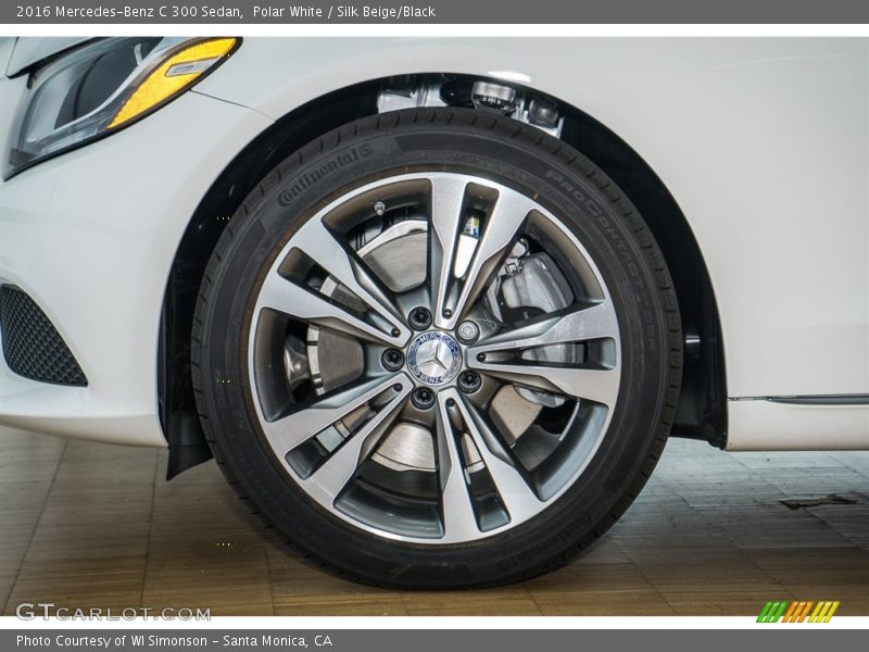 Polar White / Silk Beige/Black 2016 Mercedes-Benz C 300 Sedan