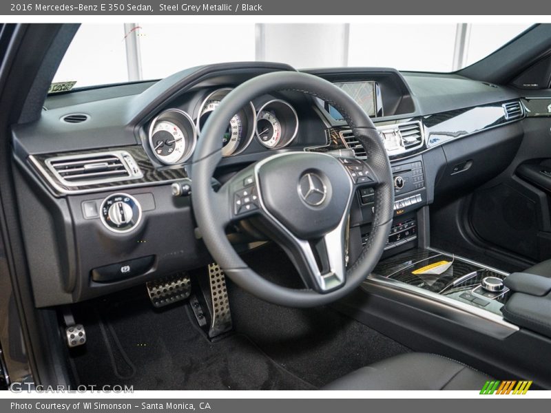 Steel Grey Metallic / Black 2016 Mercedes-Benz E 350 Sedan