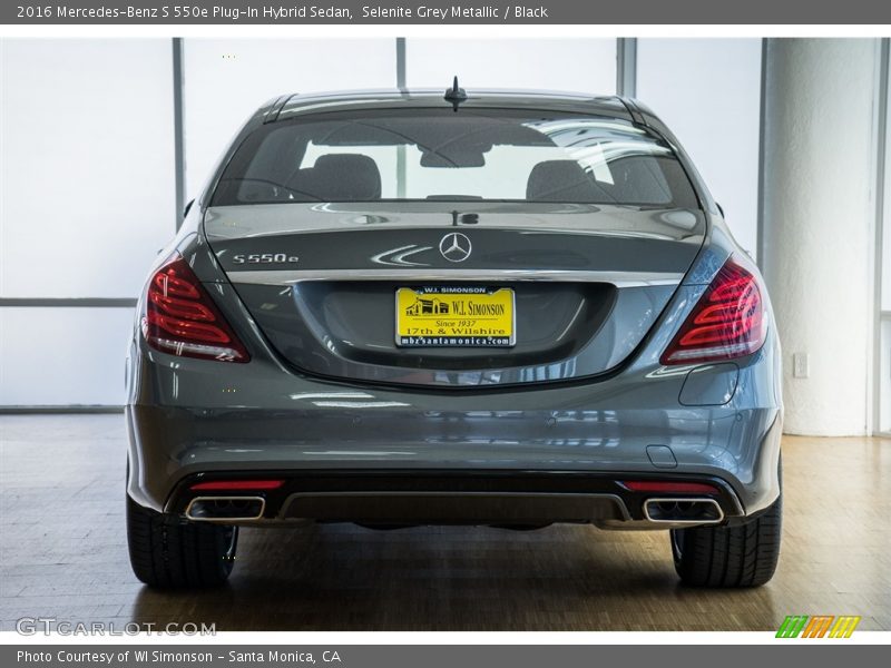 Selenite Grey Metallic / Black 2016 Mercedes-Benz S 550e Plug-In Hybrid Sedan