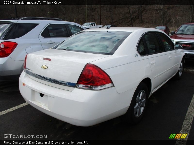 White / Gray 2007 Chevrolet Impala LT