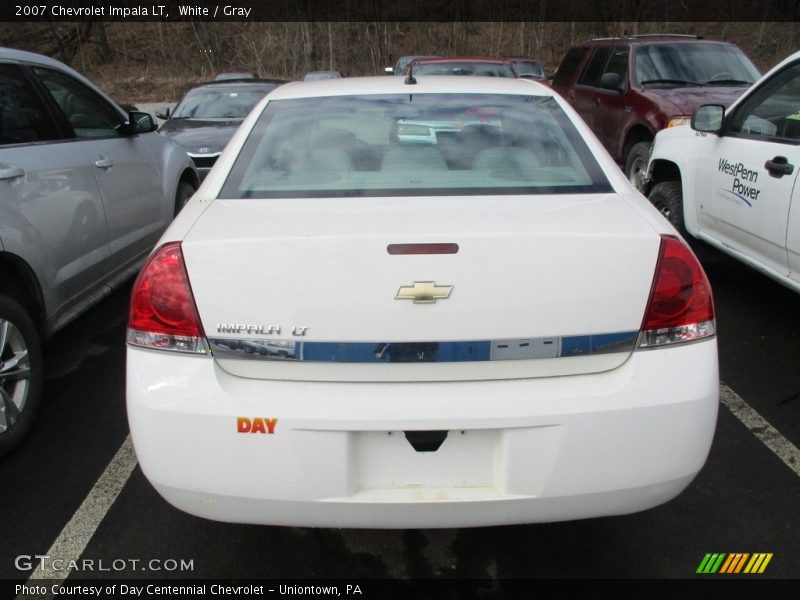 White / Gray 2007 Chevrolet Impala LT
