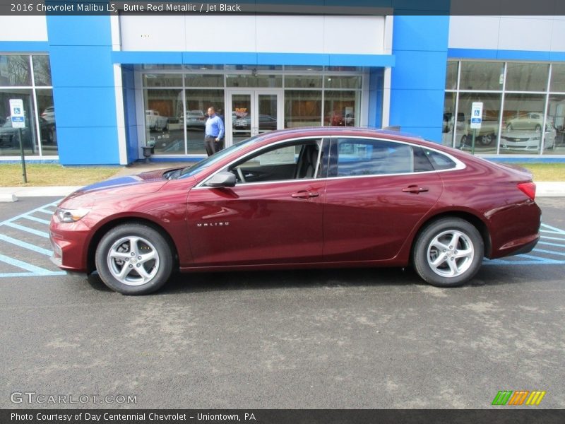 Butte Red Metallic / Jet Black 2016 Chevrolet Malibu LS