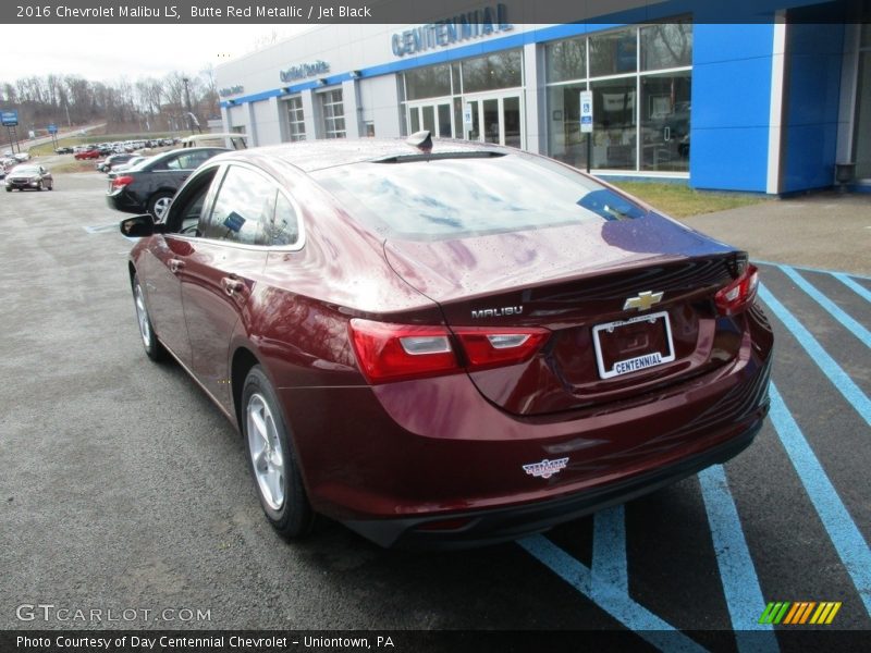 Butte Red Metallic / Jet Black 2016 Chevrolet Malibu LS