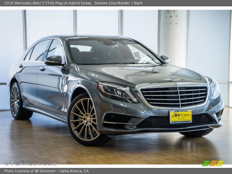 Selenite Grey Metallic / Black 2016 Mercedes-Benz S 550e Plug-In Hybrid Sedan