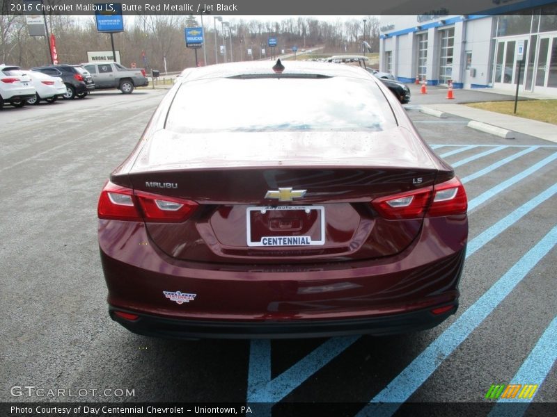 Butte Red Metallic / Jet Black 2016 Chevrolet Malibu LS