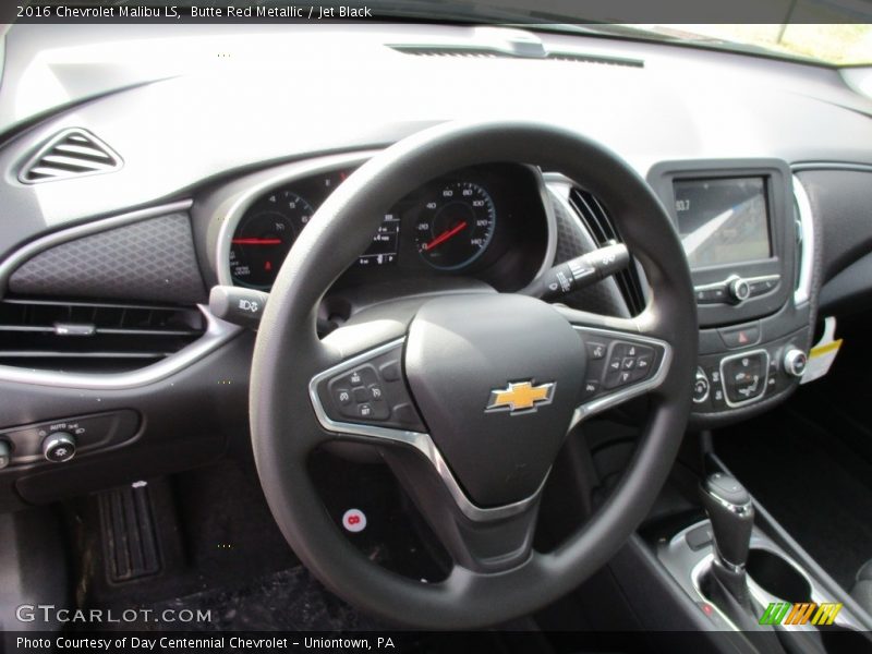 Butte Red Metallic / Jet Black 2016 Chevrolet Malibu LS