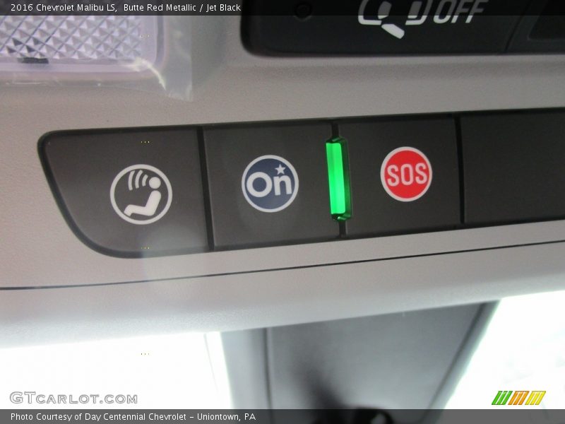 Butte Red Metallic / Jet Black 2016 Chevrolet Malibu LS