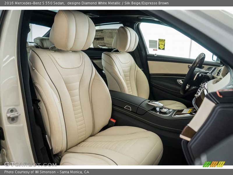  2016 S 550 Sedan Silk Beige/Espresso Brown Interior