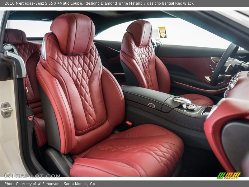 2016 S 550 4Matic Coupe designo Bengal Red/Black Interior
