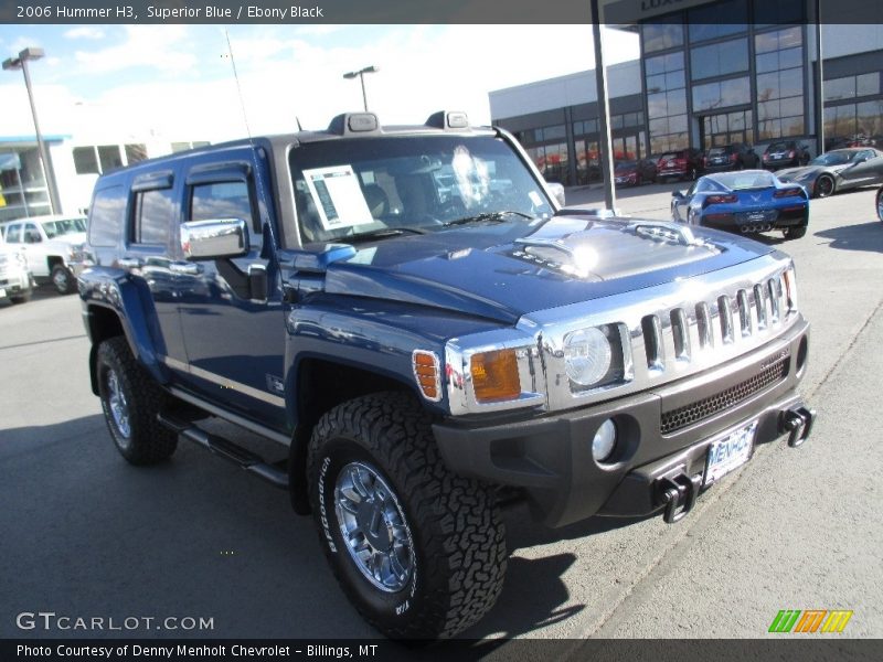 Superior Blue / Ebony Black 2006 Hummer H3