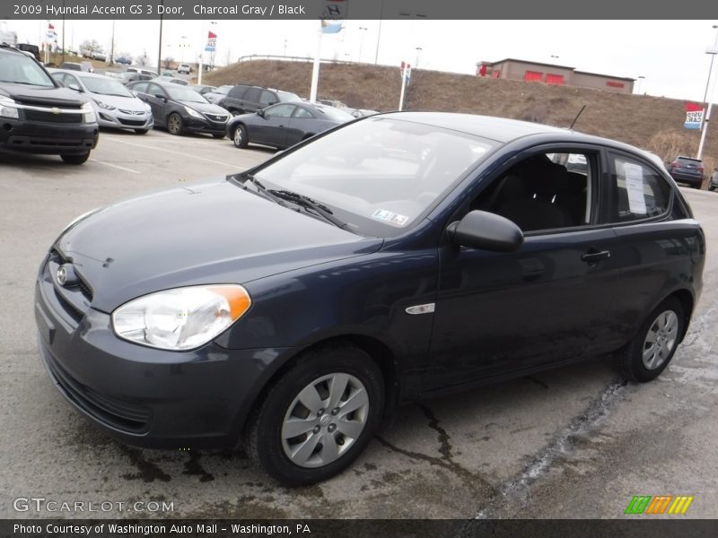 Charcoal Gray / Black 2009 Hyundai Accent GS 3 Door