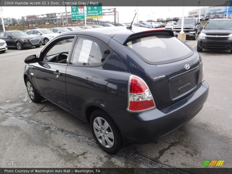 Charcoal Gray / Black 2009 Hyundai Accent GS 3 Door