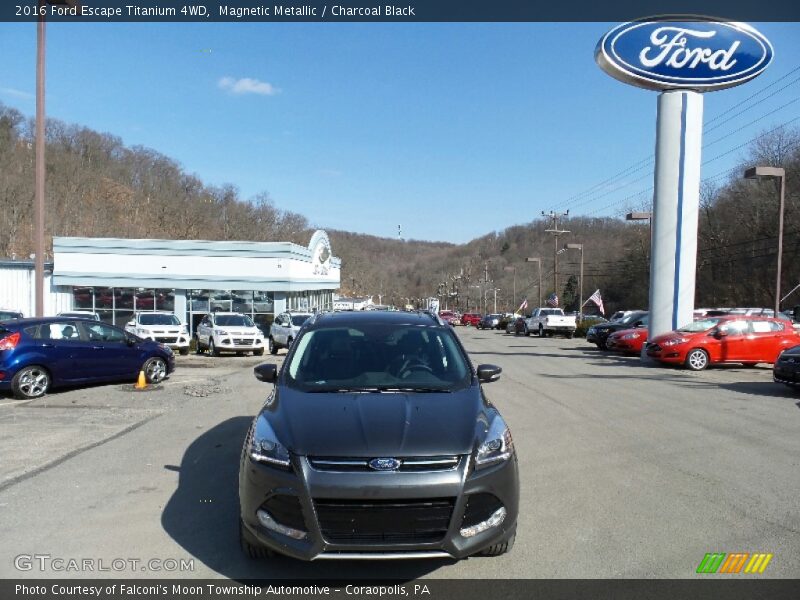 Magnetic Metallic / Charcoal Black 2016 Ford Escape Titanium 4WD