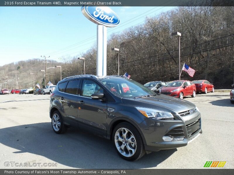 Magnetic Metallic / Charcoal Black 2016 Ford Escape Titanium 4WD