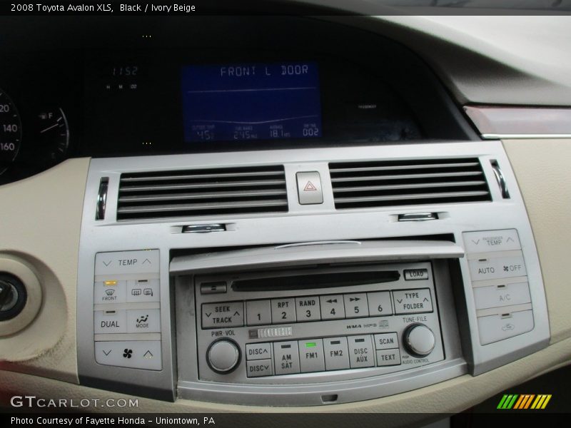 Black / Ivory Beige 2008 Toyota Avalon XLS