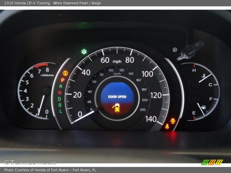 White Diamond Pearl / Beige 2016 Honda CR-V Touring
