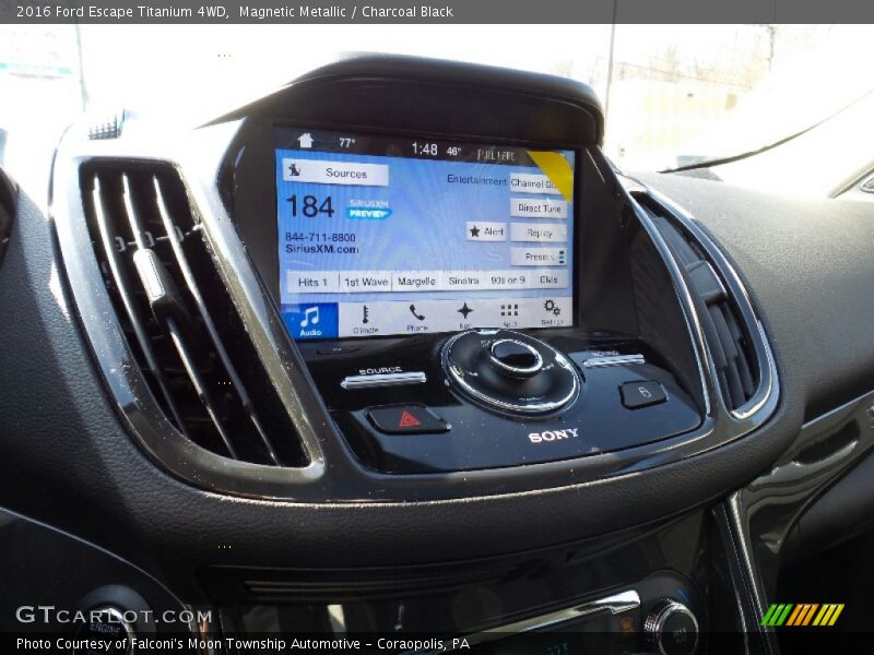 Magnetic Metallic / Charcoal Black 2016 Ford Escape Titanium 4WD