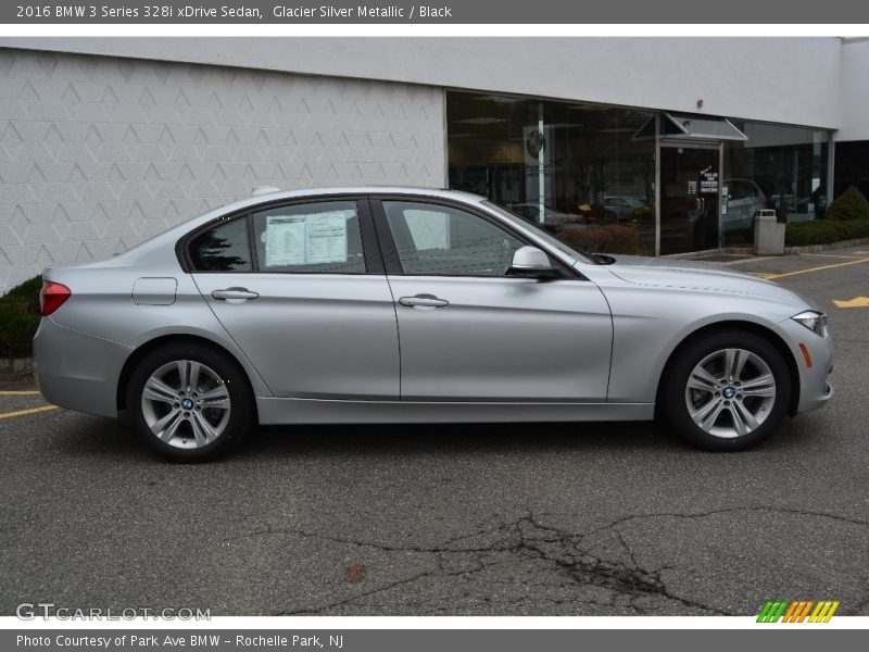 Glacier Silver Metallic / Black 2016 BMW 3 Series 328i xDrive Sedan