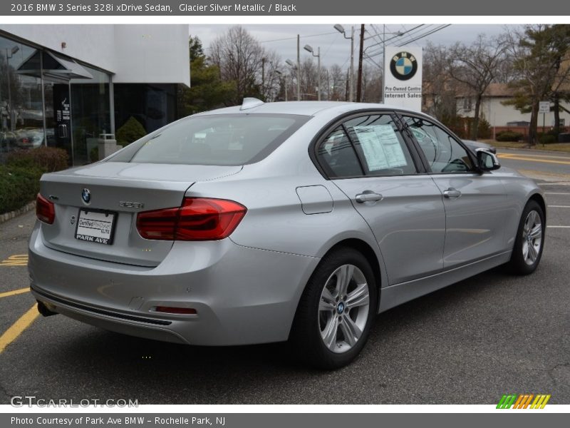 Glacier Silver Metallic / Black 2016 BMW 3 Series 328i xDrive Sedan