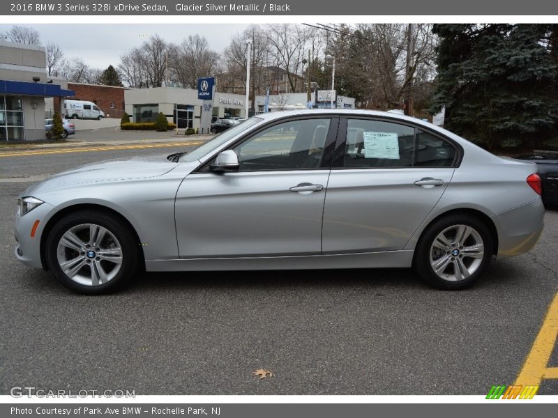 Glacier Silver Metallic / Black 2016 BMW 3 Series 328i xDrive Sedan