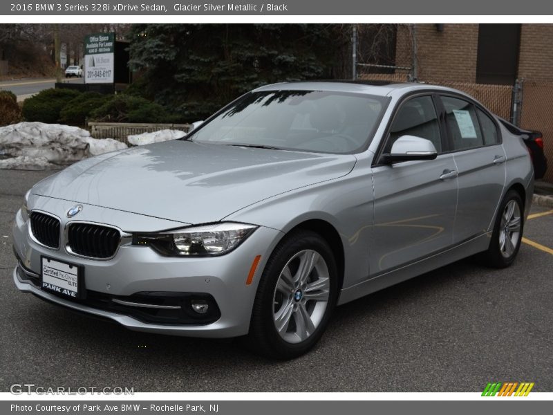 Glacier Silver Metallic / Black 2016 BMW 3 Series 328i xDrive Sedan