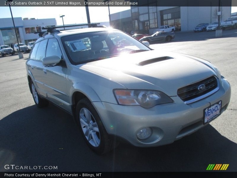 Champagne Gold Opal / Taupe 2005 Subaru Outback 2.5XT Limited Wagon