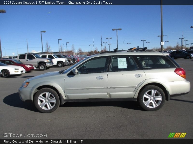 Champagne Gold Opal / Taupe 2005 Subaru Outback 2.5XT Limited Wagon