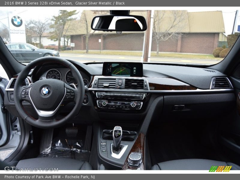 Glacier Silver Metallic / Black 2016 BMW 3 Series 328i xDrive Sedan