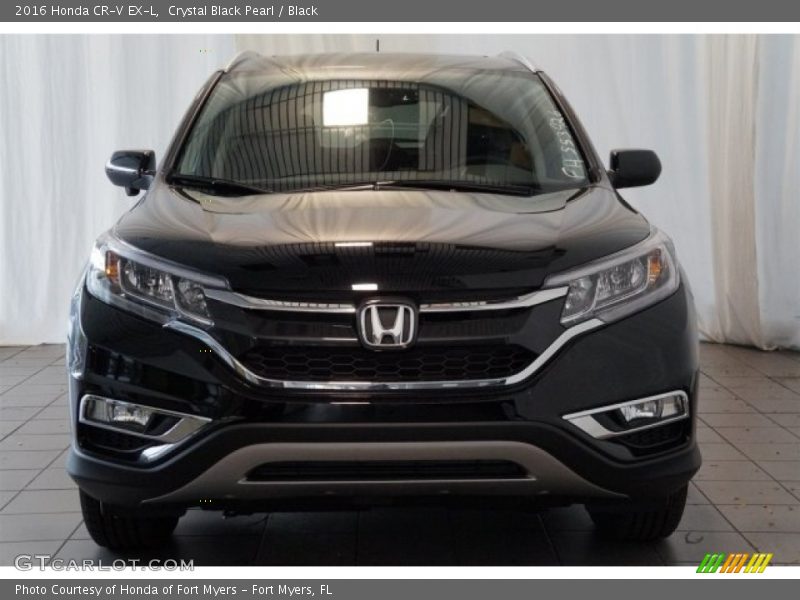 Crystal Black Pearl / Black 2016 Honda CR-V EX-L