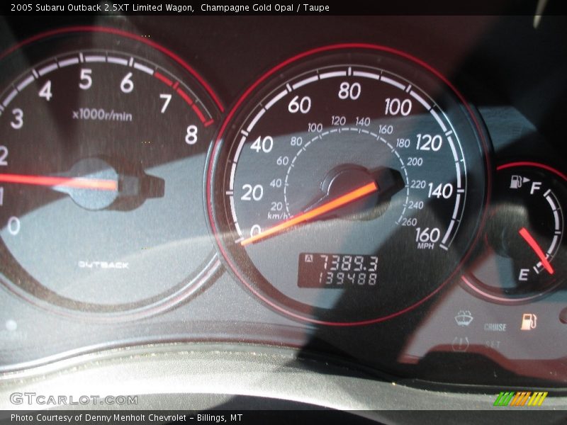 Champagne Gold Opal / Taupe 2005 Subaru Outback 2.5XT Limited Wagon