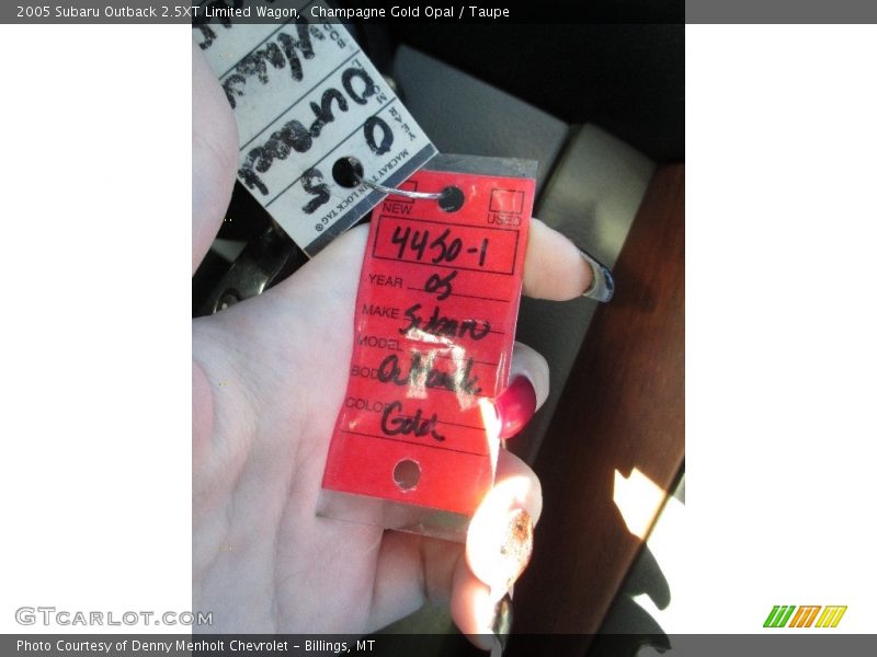 Champagne Gold Opal / Taupe 2005 Subaru Outback 2.5XT Limited Wagon