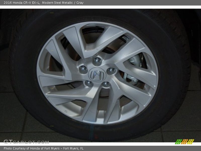 Modern Steel Metallic / Gray 2016 Honda CR-V EX-L