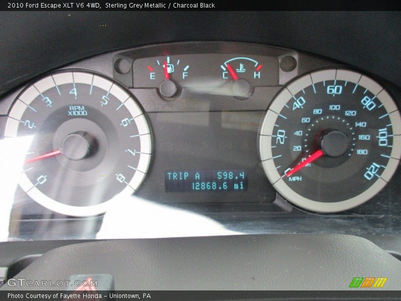 Sterling Grey Metallic / Charcoal Black 2010 Ford Escape XLT V6 4WD