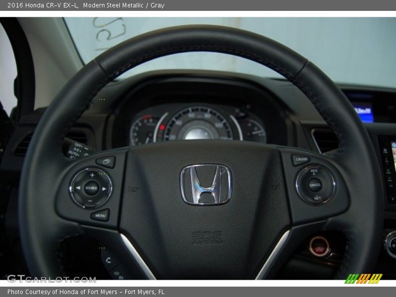 Modern Steel Metallic / Gray 2016 Honda CR-V EX-L